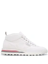 THOM BROWNE LACE-UP HIGH-TOP SNEAKERS