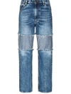 Maison Margiela Reverse-panel High-rise Boyfriend Jeans In Blue