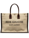 SAINT LAURENT LOGO-PRINT CABAS TOTE BAG