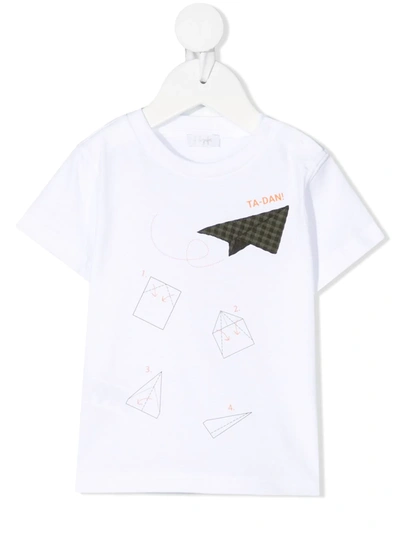 Il Gufo Babies' Graphic-print Cotton T-shirt In 白色