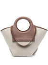 Hereu Open-top Canvas Tote In Neutrals
