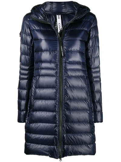 Canada Goose Cypress Hooded Quilted Recycled-ripstop Down Coat In Atlantic Navy