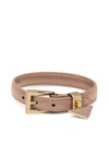 Prada Triangle Logo Buckled Bracelet In Pink