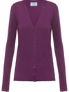 PRADA KNITTED BUTTON-UP CARDIGAN