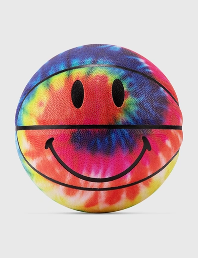 Chinatown Market Smiley Tie Dye Basketball In Multicolor