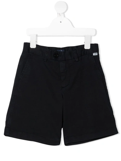 Il Gufo Kids' Gathered-detail Bermuda Shorts In Blue