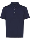 PRADA EMBROIDERED-LOGO POLO SHIRT