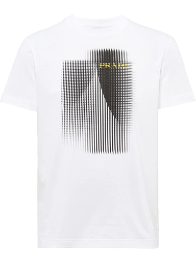 Prada Logo-print Short-sleeve T-shirt In White