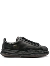 Miharayasuhiro Maison Mihara Yasuhiro Blakey Leather Low-top Sneakers In Black