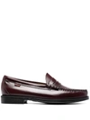 G.h. Bass & Co. Slip-on Penny Loafers In Red