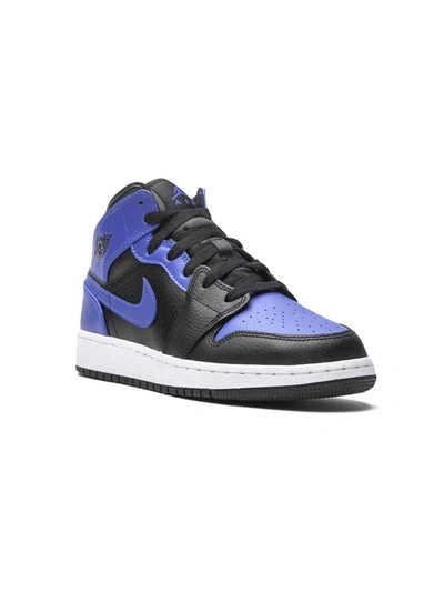 Jordan Kids' Air  1 Mid "royal 2020" Sneakers In Black