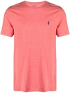 Polo Ralph Lauren Embroidered-logo Cotton T-shirt In Red