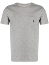 Polo Ralph Lauren Chest Patch-pocket Cotton T-shirt In Grey