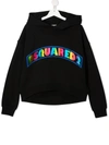 DSQUARED2 TEEN LOGO-PRINT HOODIE