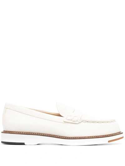 Tod's Panelled Chunky-sole Loafers In White