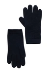 Portolano Solid Cashmere Gloves In Unfrm Navy