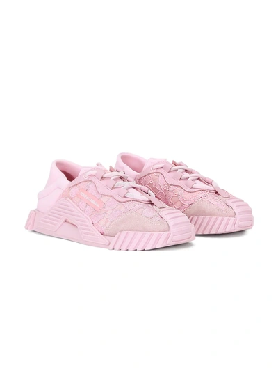 Dolce & Gabbana Babies' Ns1 Low-top Sneakers In Pink