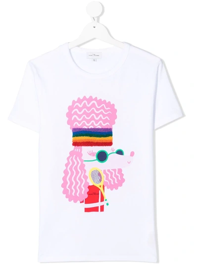 Marc Jacobs Teen Dog Print T-shirt In White