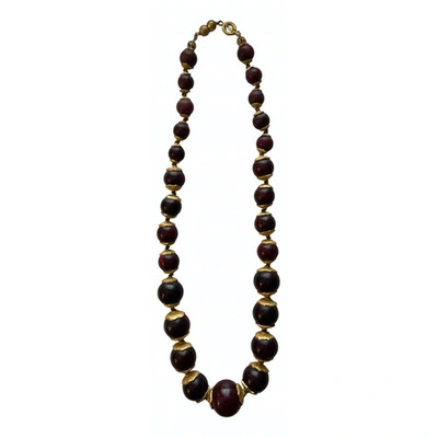 Pre-owned Genny Necklace In Black