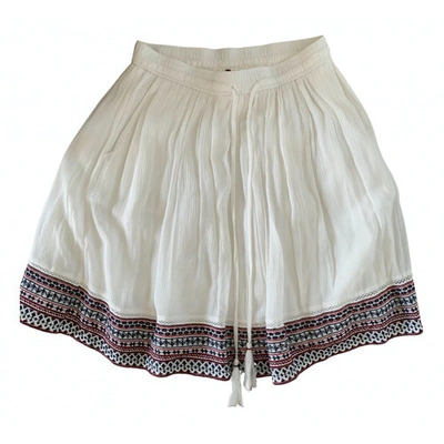 Pre-owned Tommy Hilfiger Mid-length Skirt In White