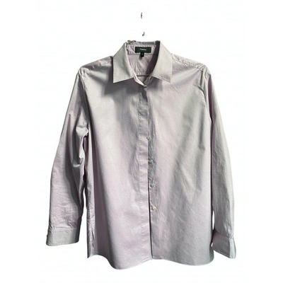 Pre-owned Theory Purple Cotton Top