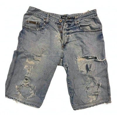 Pre-owned D&g Blue Cotton Shorts