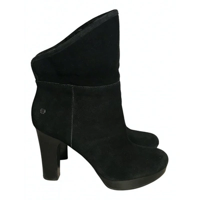 Pre-owned Ugg Ankle Boots In Black