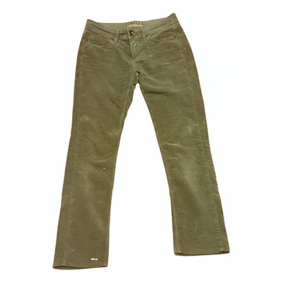 Pre-owned Closed Cotton Trousers