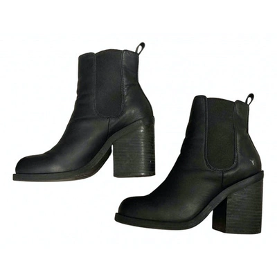 Pre-owned Windsor Smith Leather Ankle Boots In Black