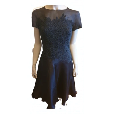 Pre-owned Pierre Balmain Silk Mid-length Dress In Black