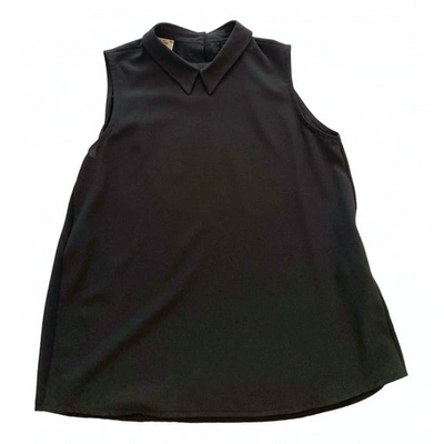 Pre-owned Kaos Black Polyester Top