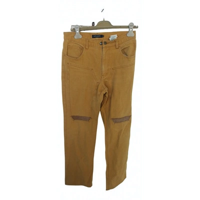 Pre-owned Marina Yachting Trousers In Yellow