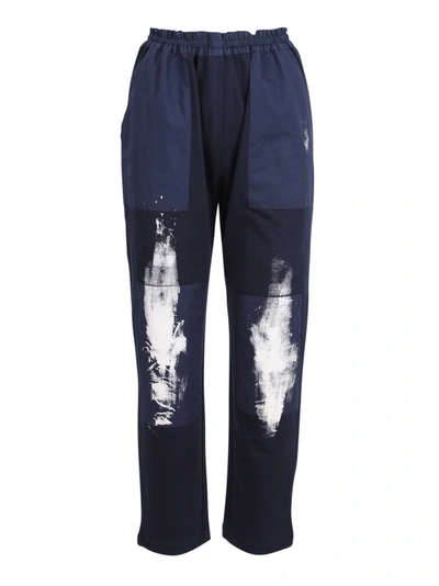 Yoshi Kondo Jamp Cotton Trousers In Blue