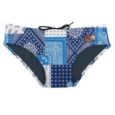 Mc2 Saint Barth Swim Brief Bluette Patch Bandanna Fabric