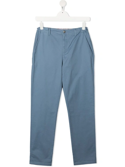 Bonpoint Kids' Regular Chino Trousers In Blue