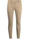 DONDUP SLIM-FIT TAILORED TROUSERS