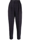 Isabel Marant High-waist Tapered Trousers In Blue