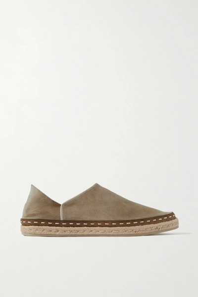 Rag & Bone Canyon Suede Collapsible-heel Espadrilles In Sand