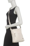 The Sak Lucia Leather Crossbody Bag In Stone Perf
