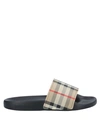 Burberry Unisex Mini Furley Vintage Check Slide Sandals - Toddler, Little Kid In Beige
