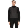 Canada Goose Hybridge Slim Fit Down Front Knit Jacket In Black