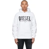 Diesel White S-gir-division-logo Hoodie