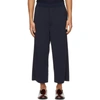 CFCL NAVY MILAN RIB WIDE TROUSERS