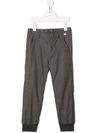 IL GUFO TAPERED RIBBED-CUFF TROUSERS