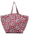 La Doublej Kaleidoscope Reversible Canvas Tote Bag In Kaleidoscope-fuxia
