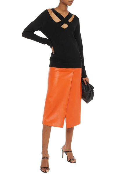 Pucci Cutout Wool Sweater In Black