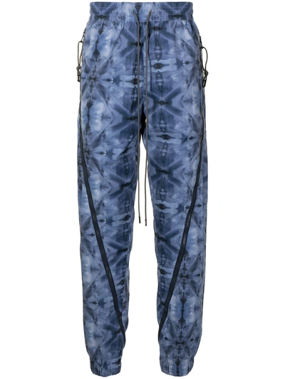 Mostly Heard Rarely Seen Kaleidoscope Zipped Jogging Trousers In Blue