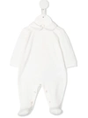 Elisabetta Franchi La Mia Bambina Logo-embroidered Stretch-cotton Pyjamas In White