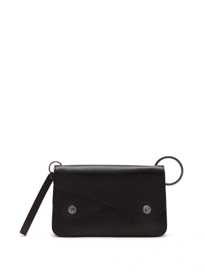 Dolce & Gabbana Biker Leather Shoulder Bag In Black