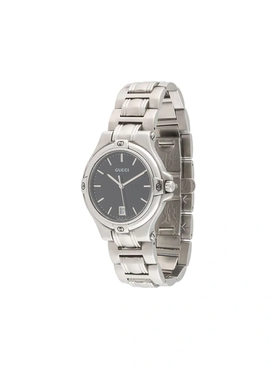 Pre-owned Gucci  Quartz 16mm In Silver